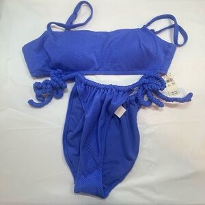 Aerie juniors large blue swimsuit NEW